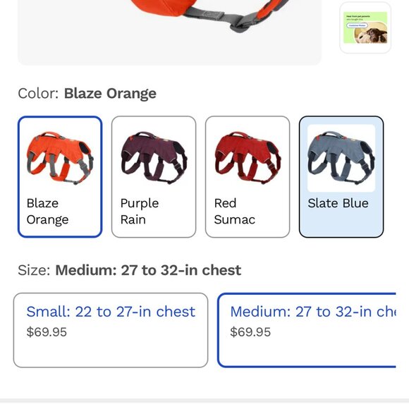 Ruffwear Webmaster Harness - M red - Picture 4 of 4